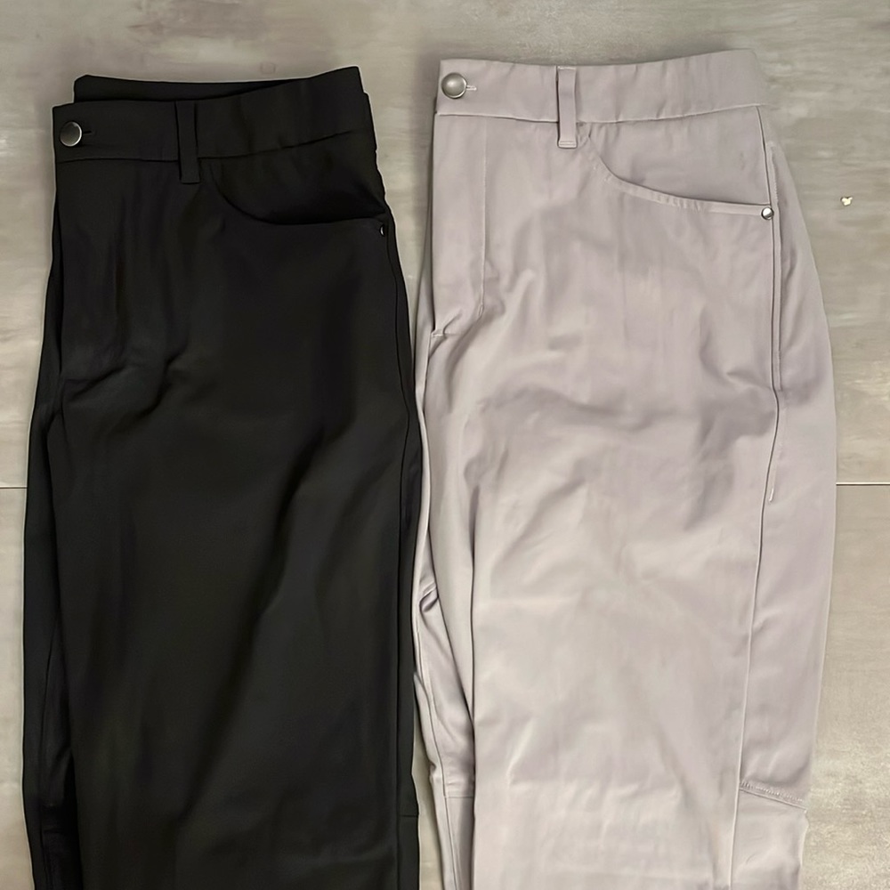 CRZ Yoga Tech Pants - Set of 2 Dark and Light Gray